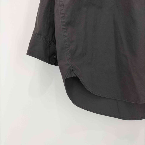 ユニクロ UNIQLO スーピマコットンオーバーサイズスタンドカラーシャツ メンズ JPN:XL