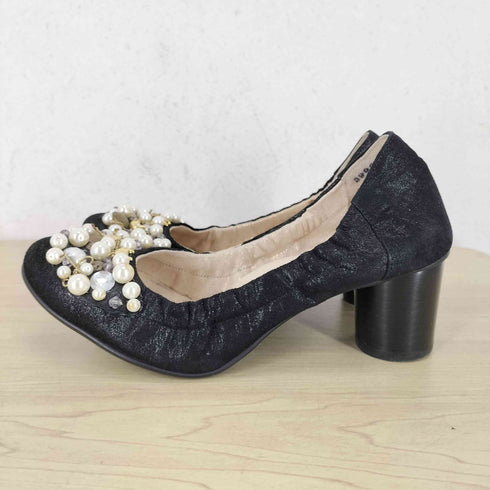 ツモリチサトウォーク tsumori chisato walk ビジュー装飾ヒールパンプス レディース 23