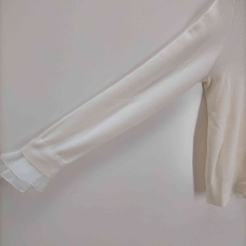 ユナイテッドアローズ UNITED ARROWS オーガンジー ラッフルフリル 4wayニット レディース