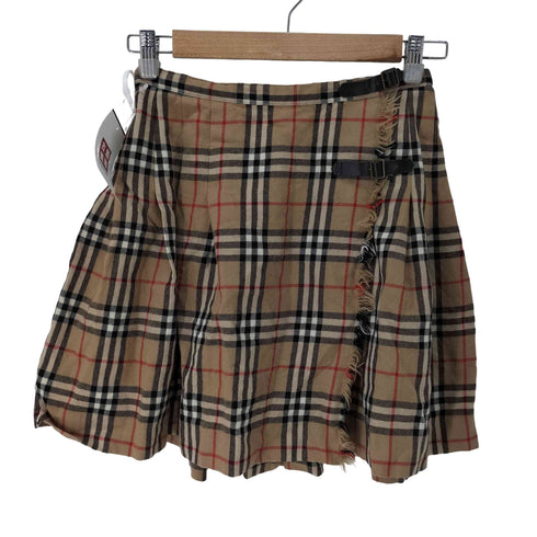 バーバリーブルーレーベル BURBERRY BLUE LABEL ノバチェック ウールミニスカート レディース EUR:36