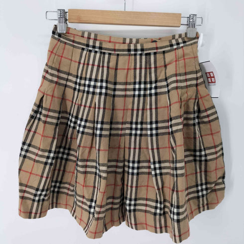 バーバリーブルーレーベル BURBERRY BLUE LABEL ノバチェック ウールミニスカート レディース EUR:36