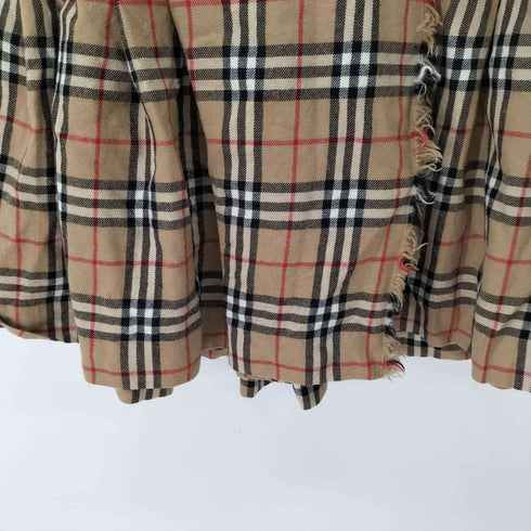 バーバリーブルーレーベル BURBERRY BLUE LABEL ノバチェック ウールミニスカート レディース EUR:36