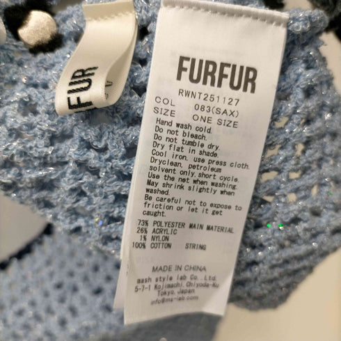 ファーファー furfur クロシェフラワービスチェ レディース ONE SIZE