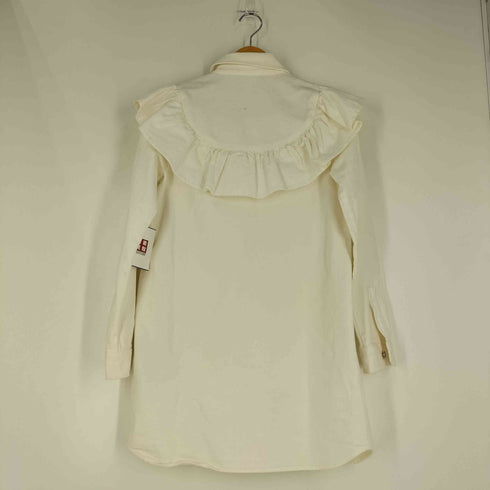 ザラ ZARA フリル デニムシャツワンピース チュニック レディース import:S