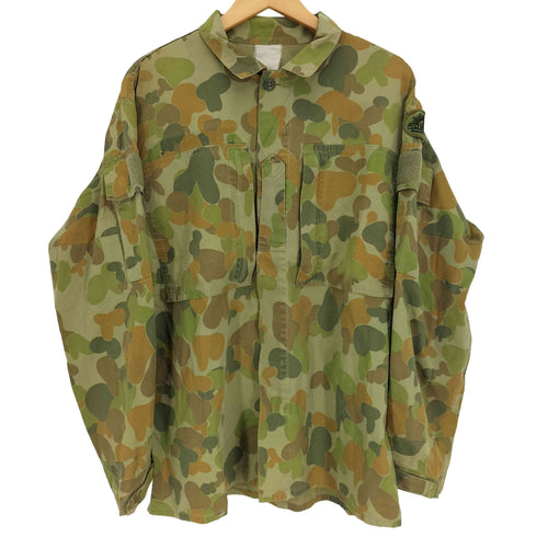 AUSTRALIAN ARMY オーストラリア軍 DPCU カモ 迷彩柄 ロゴ ワッペン ジップポケット ミリタリー シャツ メンズ