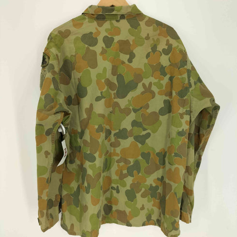 AUSTRALIAN ARMY オーストラリア軍 DPCU カモ 迷彩柄 ロゴ ワッペン ジップポケット ミリタリー シャツ メンズ
