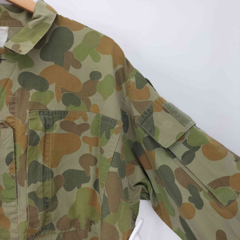 AUSTRALIAN ARMY オーストラリア軍 DPCU カモ 迷彩柄 ロゴ ワッペン ジップポケット ミリタリー シャツ メンズ