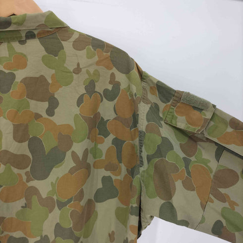 AUSTRALIAN ARMY オーストラリア軍 DPCU カモ 迷彩柄 ロゴ ワッペン ジップポケット ミリタリー シャツ メンズ