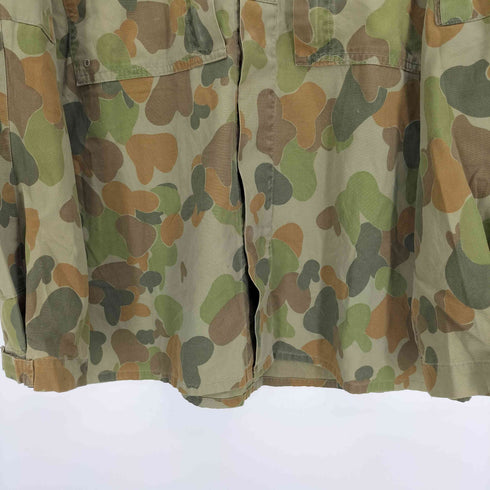 AUSTRALIAN ARMY オーストラリア軍 DPCU カモ 迷彩柄 ロゴ ワッペン ジップポケット ミリタリー シャツ メンズ