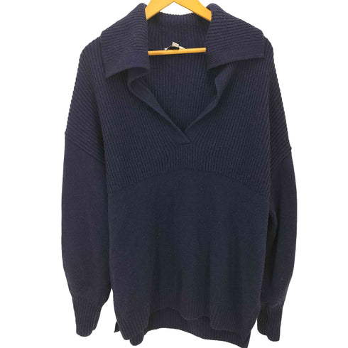 コス COS SAILOR-COLLAR SKIPPER WOOL KNIT セーラーカラー スキッパー ウール ニット メンズ import:L