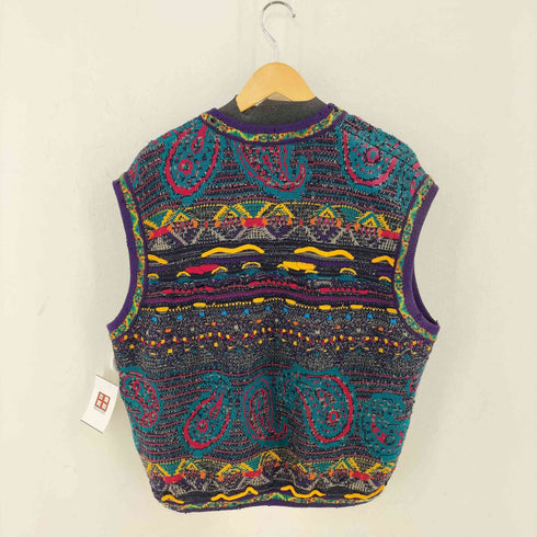 クージー COOGI 総柄 3D KNIT VEST メンズ import:XL