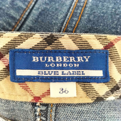 バーバリーブルーレーベル BURBERRY BLUE LABEL デニムタイトスカート レディース EUR:36