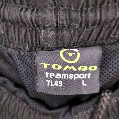 TOMBO teamsport サイド パイピングライン 裾ジップ ポリ イージー パンツ メンズ L