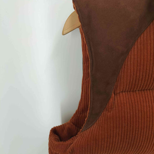 バルデセブンティセブン Varde77 14AW SUEDE&CORDUROY DOWN VEST スウェード コーデュロイ ダウン ベスト メンズ