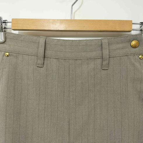 BARTEL PERFECTION サイドジップ ストライプ パンツ レディース 36