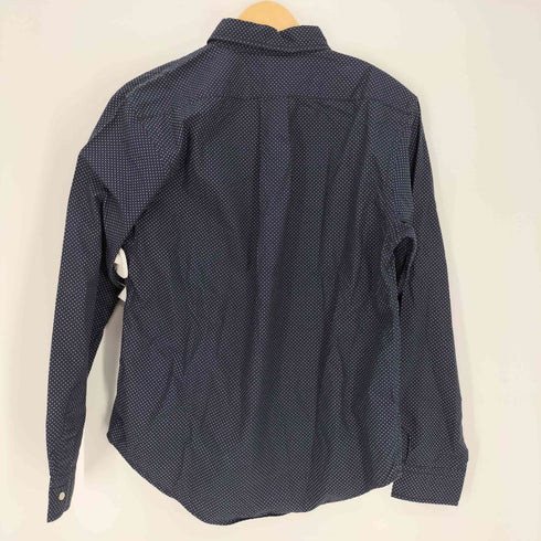 チャムス CHUMS ドット柄 フックボタン L/S コットン レギュラーカラー シャツ メンズ import:S