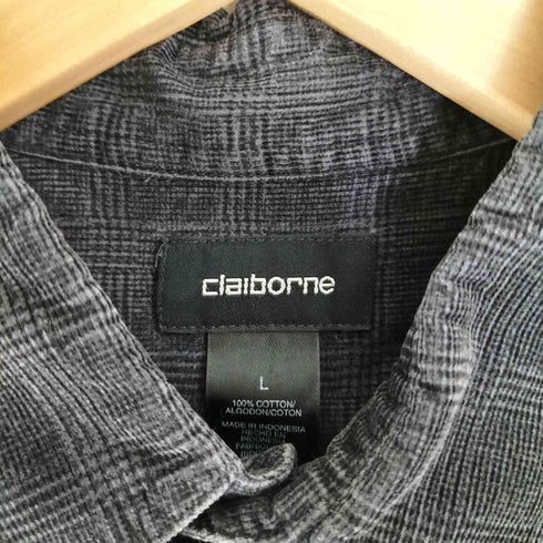 クレイボーン Claiborne ポケット チェック レギュラーカラーシャツ メンズ import:L