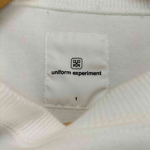 ユニフォームエクスペリメント uniform experiment ラバーロゴプリント クルーネックスウェット トレーナー メンズ 1