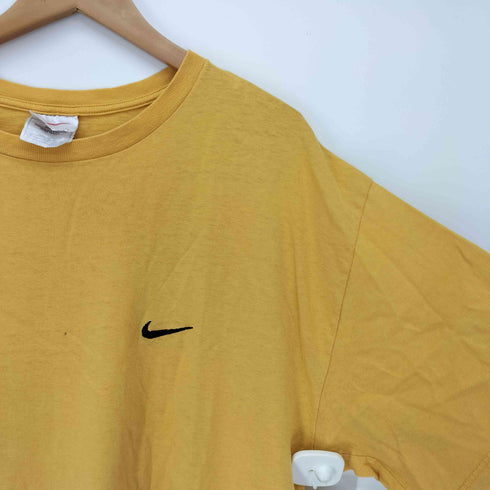 ナイキ NIKE 90S USA製 白タグ スウッシュロゴ 刺繍 Tシャツ メンズ import:L