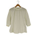 ユナイテッドアローズグリーンレーベルリラクシング UNITED ARROWS green label relaxing CS コットン /N ブロード スタンド ギャザー ブラウス レディース