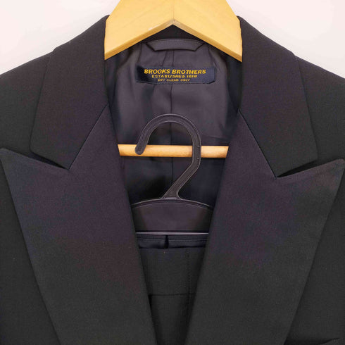 ブルックスブラザーズ BROOKS BROTHERS 襟シルク 1B テーラードジャケット サイドライン スラックスパンツ タキシード スーツ セットアップ メンズ AA