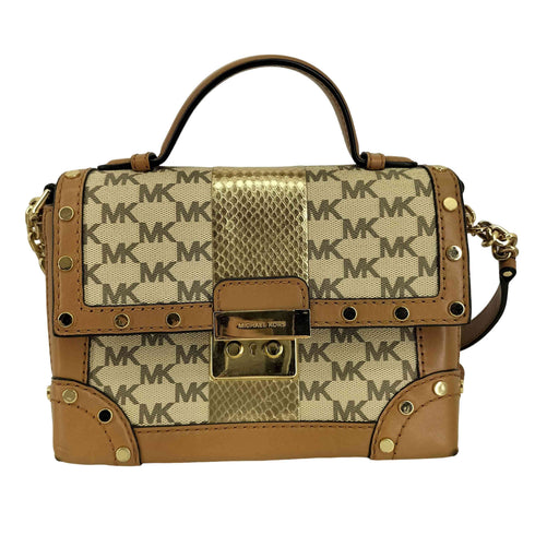 マイケルコース Michael Kors モノグラムスタッズショルダーバッグ レディース