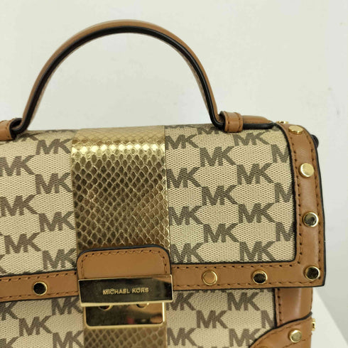 マイケルコース Michael Kors モノグラムスタッズショルダーバッグ レディース