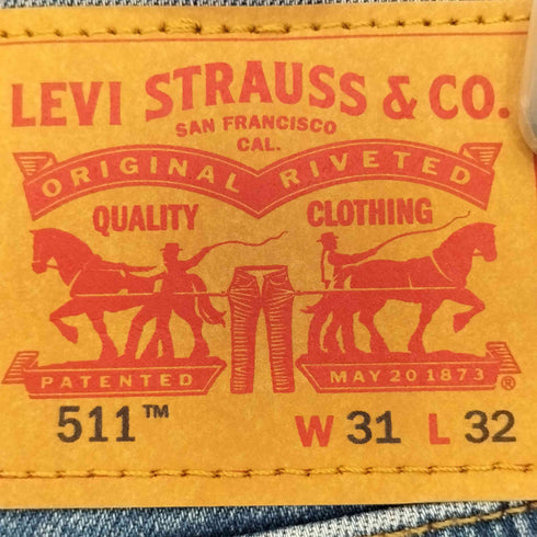 リーバイス Levis MID WASH SLIM FIT JEANS 511 ジーンズ スキニー スリムフィット デニム メンズ W31/L32
