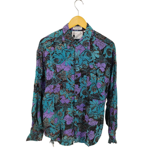 グーチ GOOUCH 90s L/S 総柄レーヨンシャツ メンズ import:XL