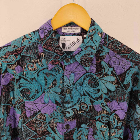 グーチ GOOUCH 90s L/S 総柄レーヨンシャツ メンズ import:XL