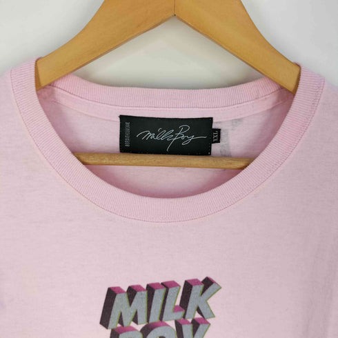 ミルクボーイ MILKBOY CARTOON LOGO 総柄 プリント Tシャツ メンズ XXL
