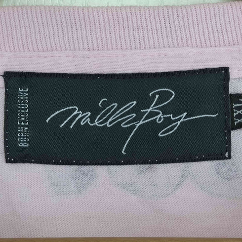 ミルクボーイ MILKBOY CARTOON LOGO 総柄 プリント Tシャツ メンズ XXL