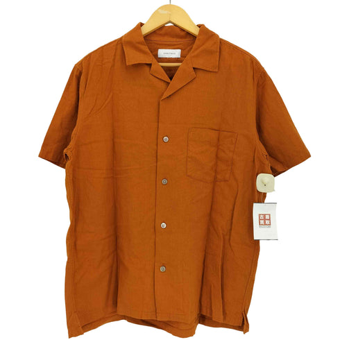 アダムエロペ Adam et Rope バンブー素材 ビックシルエット オープンカラー シャツ メンズ JPN:L