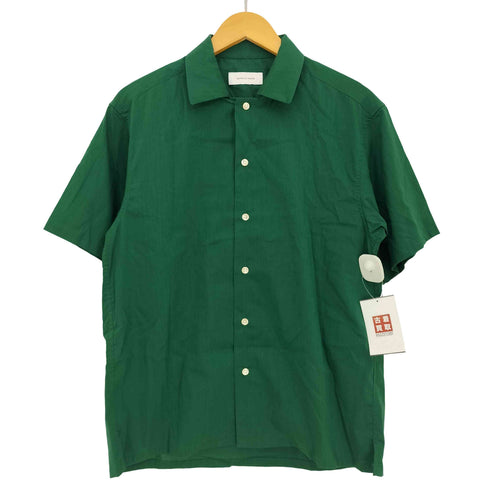 アダムエロペ Adam et Rope FITTYFLAX リネン混 オープンカラー シャツ メンズ JPN:M