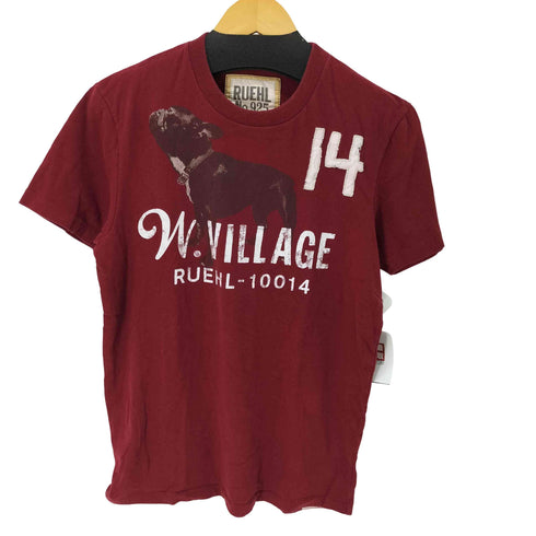 ルールナンバー RUEHL No.925 ドッグプリント S/S Tシャツ ブルドッグ メンズ JPN:M
