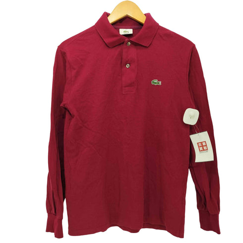 ラコステ LACOSTE ワンポイント ロゴ ワッペン L/S 鹿の子 ポロシャツ メンズ JPN:2