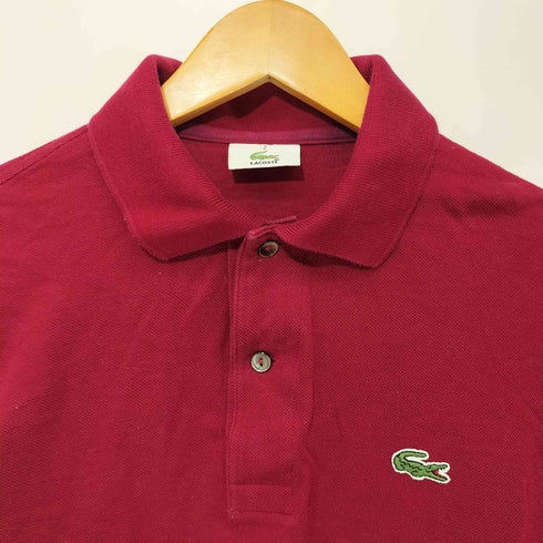 ラコステ LACOSTE ワンポイント ロゴ ワッペン L/S 鹿の子 ポロシャツ メンズ JPN:2