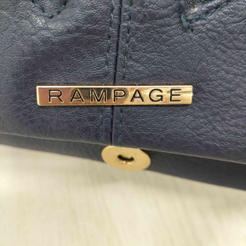 RAMPAGE ジップデザイン レザーショルダーバッグ レディース