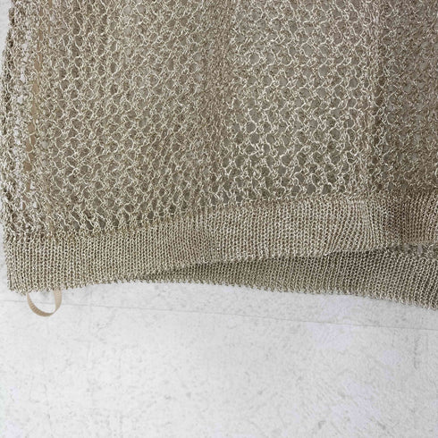 ザラ ZARA メタリックニットタンクトップ レディース S