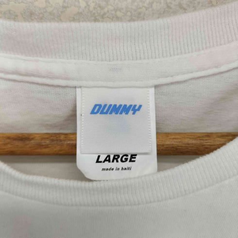 DUMMY ロゴ 両面プリント 半袖Tシャツ カットソー メンズ XL
