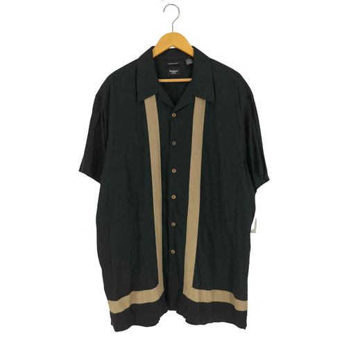 ハガークロージング HAGGAR WASHABLE LINEN リネンレーヨン オープンカラーシャツ メンズ XXL
