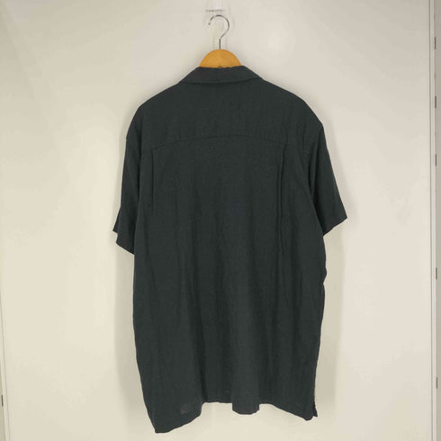 ハガークロージング HAGGAR WASHABLE LINEN リネンレーヨン オープンカラーシャツ メンズ XXL