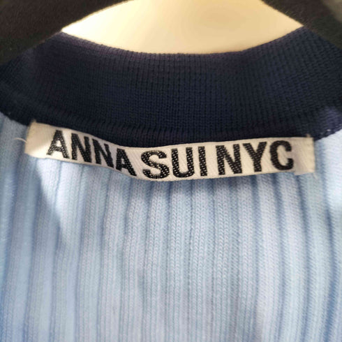 アナスイ ANNA SUI NYC 配色チアーリブニットポロ レディース import:S