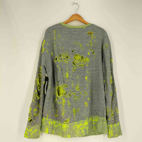 private brand AG クラッシュ加工 クルーネックスウェット メンズ JPN:XL