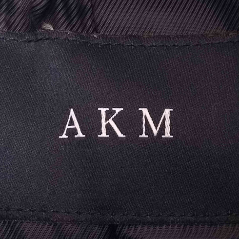 エーケイエム AKM ラムファー ヘリンボーン ダブルジップ ダウンジャケット メンズ import:L