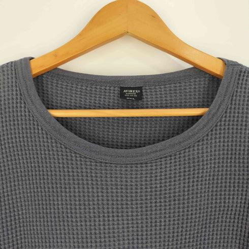 アヴィレックス AVIREX ワッフル サーマル ロングスリーブTシャツ メンズ 2XL