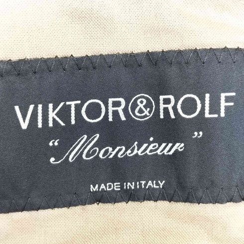 ヴィクターアンドロルフ VIKTOR&ROLF イタリア製 コットン テーラードジャケット メンズ 48