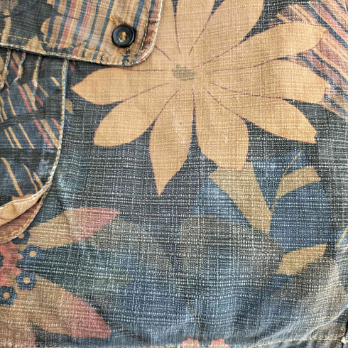 ディーアンドジードルチェアンドガッバーナ D&G DOLCE&GABBANA ルーマニア製 花柄 カーゴ ショーツ ショートパンツ メンズ 46