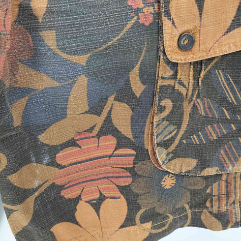ディーアンドジードルチェアンドガッバーナ D&G DOLCE&GABBANA ルーマニア製 花柄 カーゴ ショーツ ショートパンツ メンズ 46