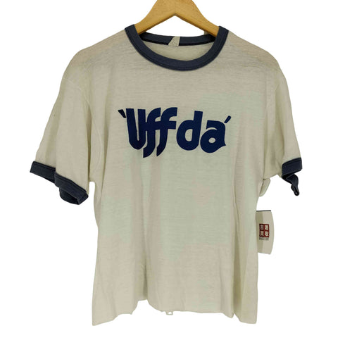 スクリーンスターズ SCREEN STARS 80s UFF DA フロントプリント リンガーTシャツ メンズ